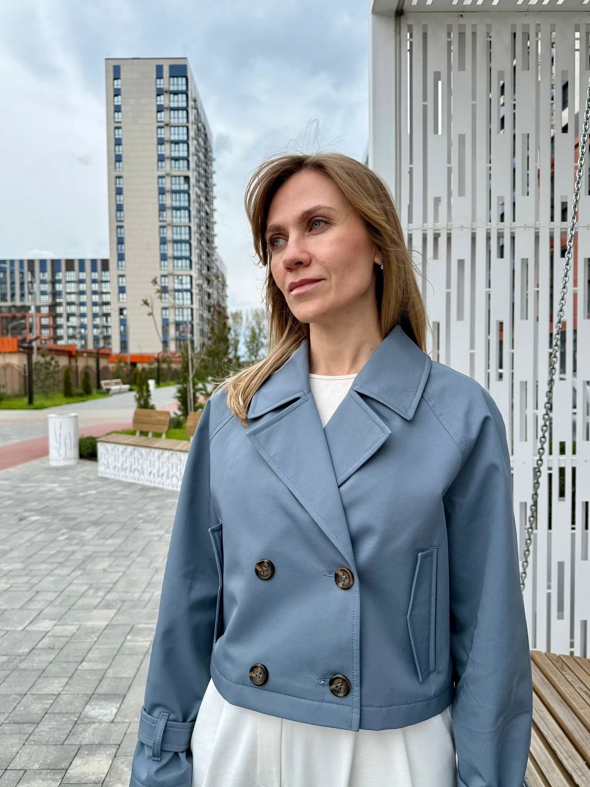 Поликоттон Ткань Для Тренчей Порыв Ветра